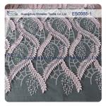 130CM Width Embroidered Lace Fabric 70% Nylon 30% Cotton For Wedding Dress