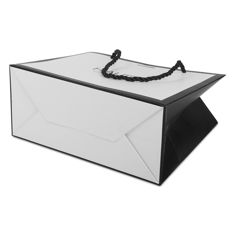Customized Size Ivory Board Paper Shopping Bags with Your Personalized Design