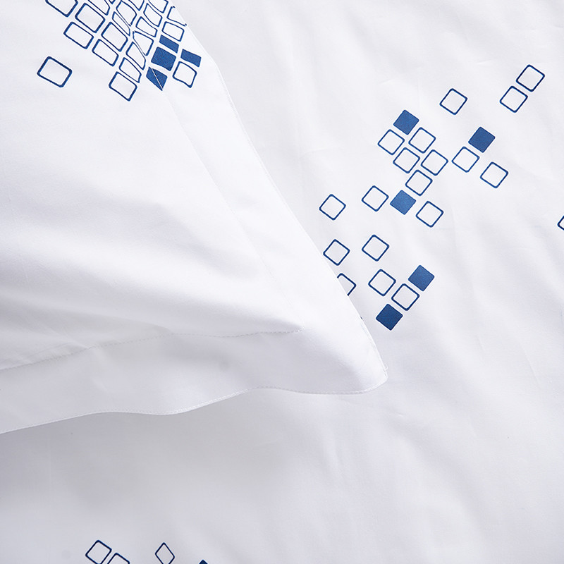 100% Cotton Hotel Bedding Sets Colorful Printed Bed Sheet For Home Bed Linen