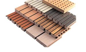 Wholesale Environmental Wooden Grooved Acoustic Panel For Cinema Hall / Library from china suppliers