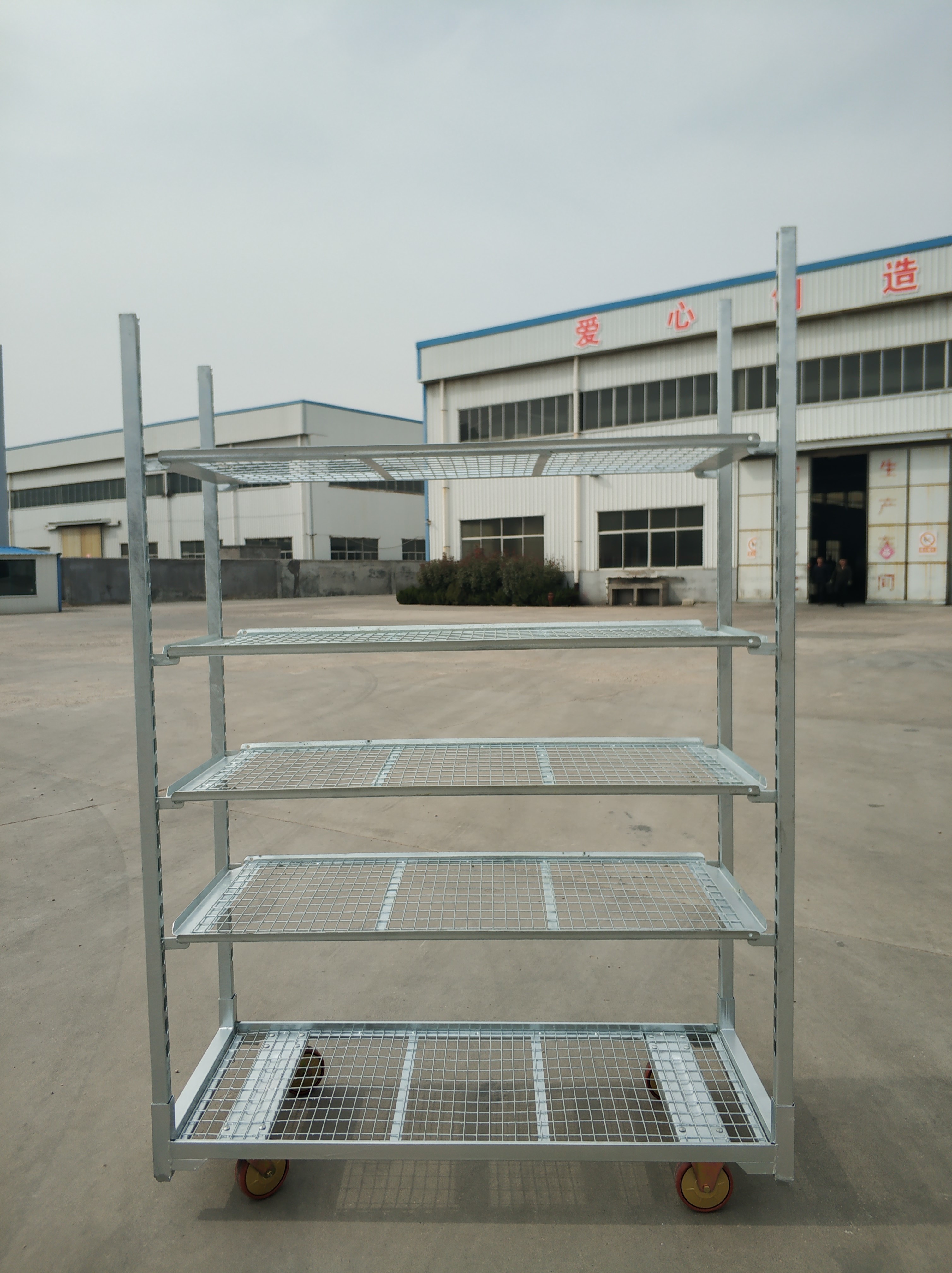 4 Wheel Metal CC Container Foldable Easy To Assemble