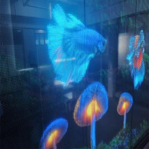 Wholesale P16 LED Transparent Film Screen Flexible High Brightness High Resolution WE2121RGB-IC Naked Eye LED Crystal Film Screen from china suppliers