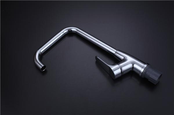 360 Rotatable Stainless Steel Faucet , Deck Mounted Single Hole Industrial