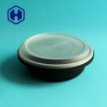 Heavy Duty Cold Hot Food Plastic Lunch Bowl Airtight 37oz Take Out Meal Prep