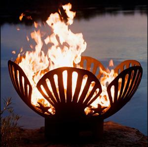 Wholesale Modern Outdoor Corten Steel Fire Pit Bowl Diameter 600mm OEM ODM Service from china suppliers