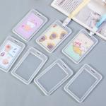 TRANSPARENT CARD HOLDER WORK CARD LANYARD RICE CARD NAME TAG CAMPUS CARD STUDENT