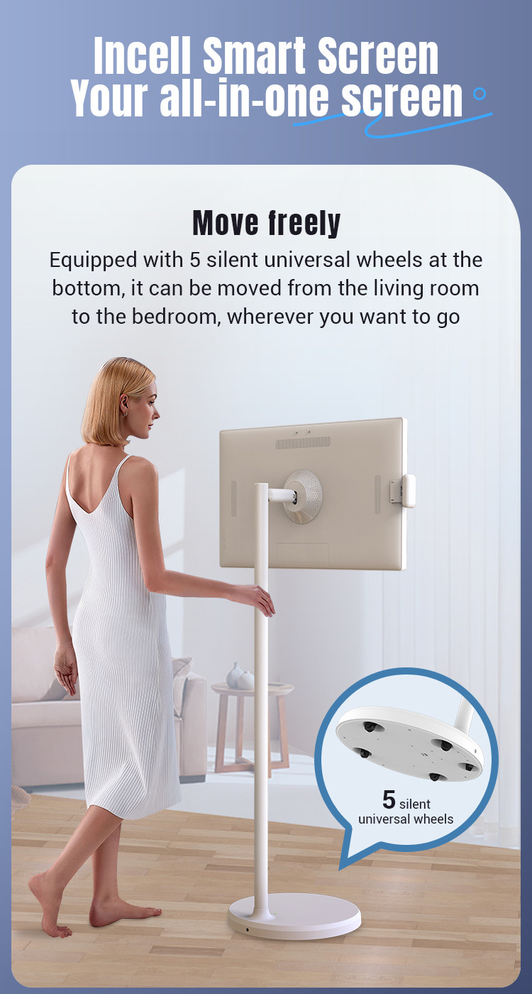 Smart TV 32 Inch Android 10 OS System Incell Touch Screen Stanbyme With Stand And Battery