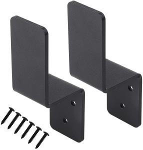 Wholesale 125*76mm Heavy Duty Steel Black Z Bracket Beam Support for Outdoors Wooden Frame Fixing from china suppliers