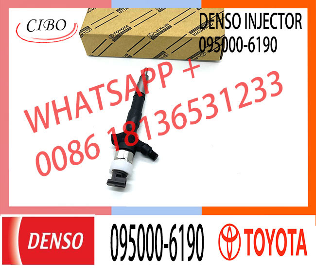 Common Rail Fuel Injector 23670-09060 23670-0L010 095000-6190 for Diesel Engine 2KD-FTV D4D