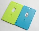 ABS Lanyard Badge Holder , Pantone Color Hard Plastic Id Card Holder