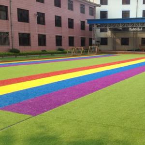Wholesale Anti UV Safe Park Colorful Artificial Grass / Rainbow Runway Laying Artificial Lawn from china suppliers