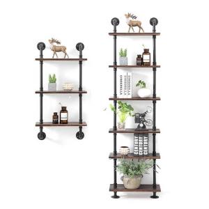 Wholesale Home Decor Storage Rustic Urban Steel Pipe Wall Mounted Shelf Brackets with 3/4 Inches from china suppliers