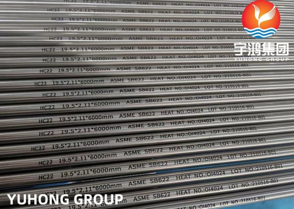 Quality Hastelloy C Pipe, Hastelloy C-22 B622 UNS N06022 2.4602 Seamless Pipe, Bright Surface for sale