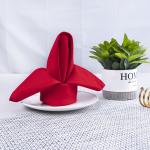 45*45cm 50*50cm Red 100% Cotton Clean Cloth Napkin