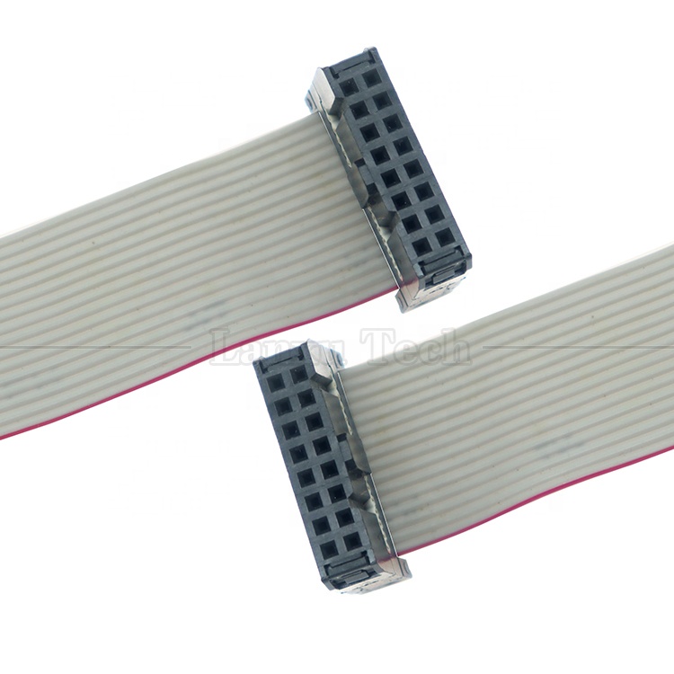 Female to Female 16 PIN 1.27mm Pitch IDC 2.54mm Connector GPIO Grey Flat Ribbon Wire Cable for Hard Drives CD Raspberry Pi