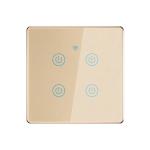 4 Gang EU UK Standard Touch Aluminum Frame Smart Timer Switch 4 Gang Smart