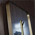 Aluminium Color Frameless Decorative Wall Mirror for Bathroom in Fashion Living