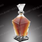 Crystal White Flint 750ML Tower Shaped Tequila Glass Bottle