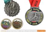 Design your own sport marathon running finisher Zinc alloy medal with lanyard