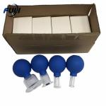 4 Pieces Vacuum Facial Silicone Cupping Without Fire Massager Cellulite Vacuum