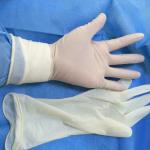 Long Latex Surgical Rubber Gloves , Sterile Medical Gloves For Lab Testing