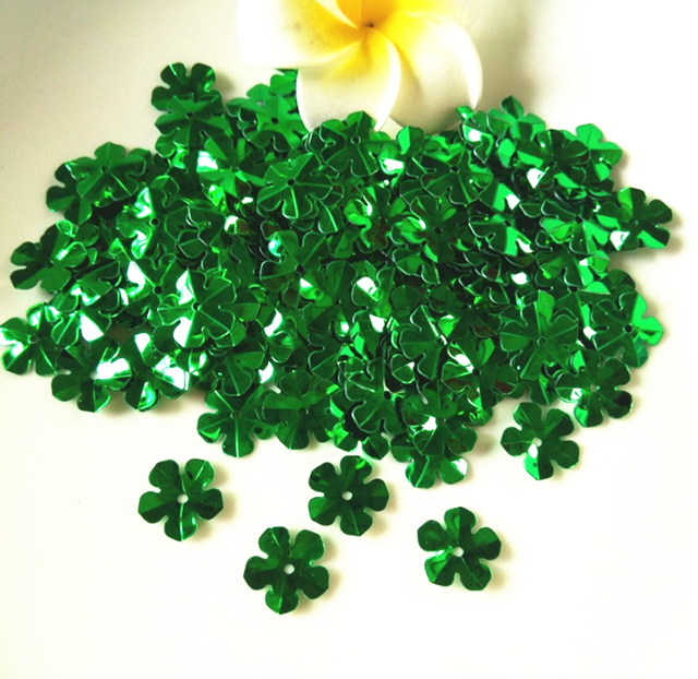 Flower Style Aurora Color Plum Sequins Loose 8mm Transparent 12mm PET Accessories for Sewing Shoes 365 Colors Included