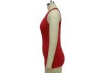 Elegant Royal Red Ladies Tank Tops Lace Camisole Top Viscose Elastane Material