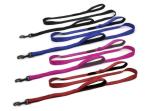 Colorful Double Handle Traffic Dog Leash , Reflective Comfortable Dog Harness