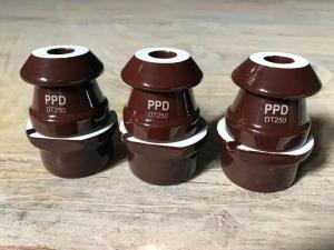 Wholesale DIN 1kV 250A Porcelain Transformer Bushing Brown Color OEM Available from china suppliers