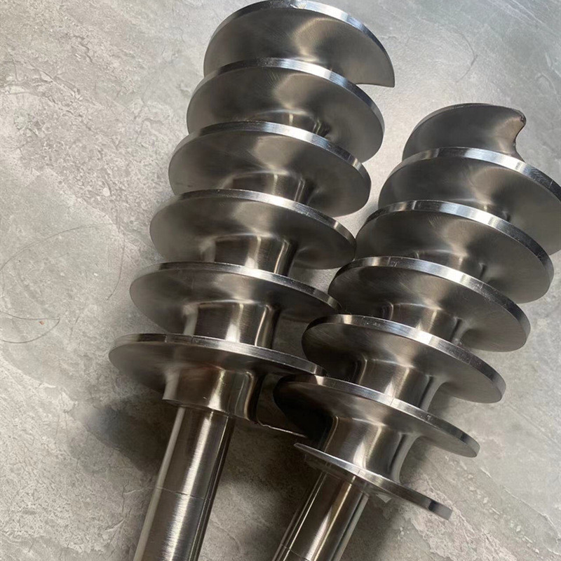 45 Deg Inclination Angle Shaftless Auger Screw Conveyor For Poor Fluidity Materials