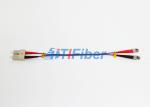 ST - SC Patch Cable Fiber Optic Patch Leads 3.0mm Violet Color OFNR Outer Jacket