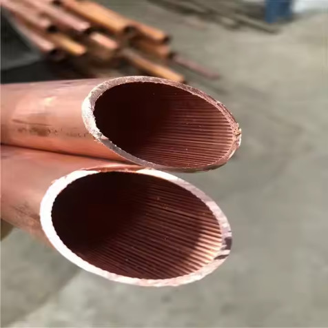 NXF GB/T 17791 Air Conditioner Heat Exchangers OD 4mm-16.5mm Wall Thickness 0.2mm-0.7mm IGT Copper Inner Grooved Tube