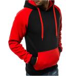 China Manufactur Color Block Heavyweight Cotton Hoodies mens sport sweatshirt