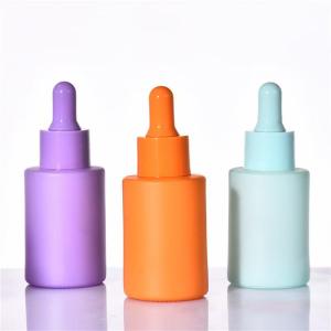 Wholesale Macaron Colorful Customized Colors Glass Essential Oil Bottle and Plastic Smooth Dropper from china suppliers