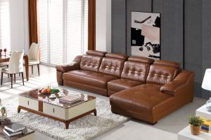 Wholesale modern genuine leather home section sofa furniture from china suppliers