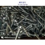 Spiral Spike HDG For Rail Fastening System Stable Durable Railway Tracks High