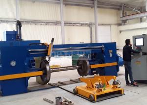 Wholesale Horizontal 2600mm Wheelset Press , 450 Ton Railway Wheel Press from china suppliers