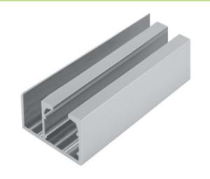 Wholesale Aluminum Window Extrusion Profiles , Sliding Glass Door Channel Door Bottom Twin Track from china suppliers