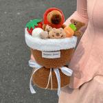 Christmas Pawfect Leader Plush Toy Set Capybara Flower Bouquet Kawaii Cartoon
