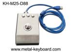 Desktop 25mm PS2 Stainless Steel Trackball Mouse IP65 Waterproof