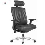 Nylon 2.5mm Leather Office Swivel Chairs Executive Office Chair High Back