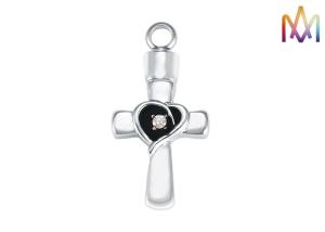 Wholesale 19.5x38.5MM Rustproof Cross Urn Engraved Necklace Charms from china suppliers