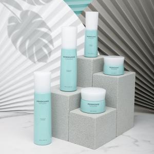 Wholesale 120ml Gradient Toner Lotion Bottle Set Custom White Cosmetic Jar from china suppliers