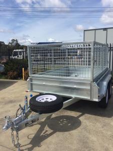Wholesale 8x5 Fully Hot Dipped Galvanised Tandem Caged Trailer 2000KG from china suppliers