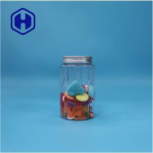 Wholesale Transparent Round Plastic PET Mint Candies Sugar Food Grade Jar Aluminium Top Lid from china suppliers
