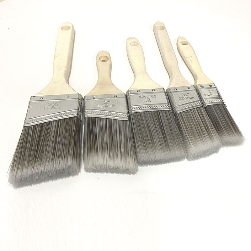 Flat Shape Paint Brush Tool Oblique Brush 5-piece Set