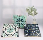 PRIMERA 8.2mm Crystal Polished Tile Decorative Green Golden Silver Line 20x20cm