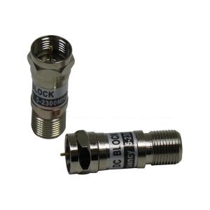 Wholesale 75 Ohms 2300MHz Satellite DC Block Brass Housing Nickel Plated from china suppliers