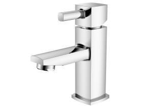 Wholesale Ceramic/Brass/Polished Single Lever Monobloc Chrome Basin Mixer T8182AMW from china suppliers