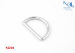 32mm Inner Size Zinc Alloy D Ring Buckle Nickle Color Polished Rolling Plating